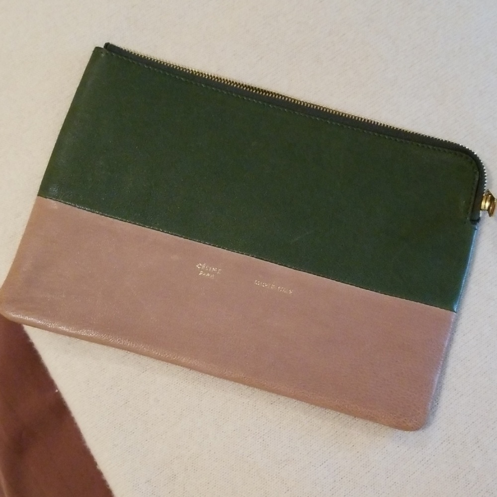 Celine Solo Leather Clutch Pouch